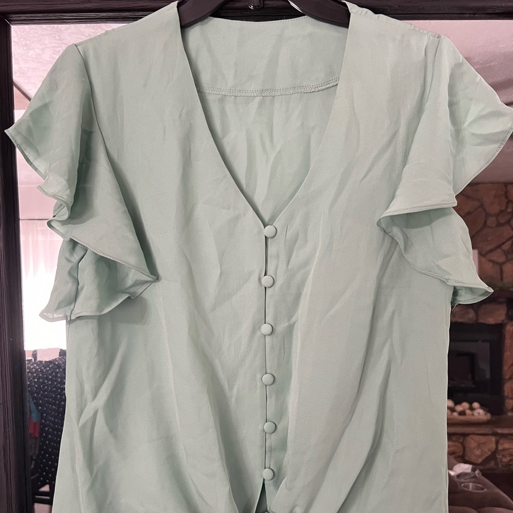 Ruffle blouse size s/m